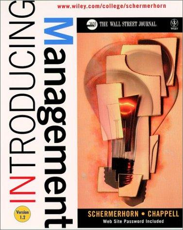 Cover for Introducing Management, Version 1.2 (Wall Street Journal Handbook)