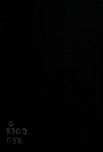 Cover for Das Erlebnis und die Dichtung