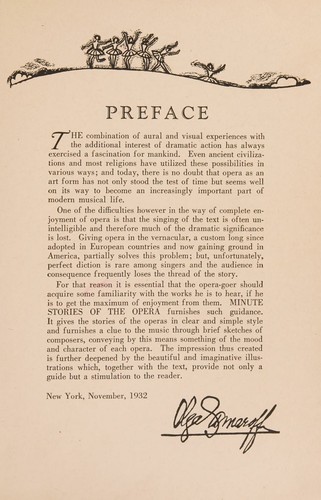 Cover for Minute stories of the opera,