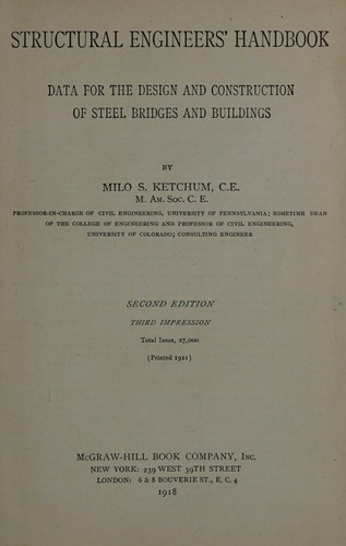 Cover for Structural engineers' handbook