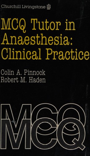 Cover for MCQ tutor in anaesthesia