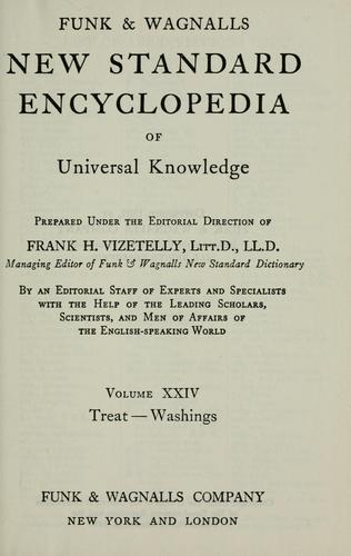 Cover for Funk & Wagnalls new standard encyclopedia of universal knowledge