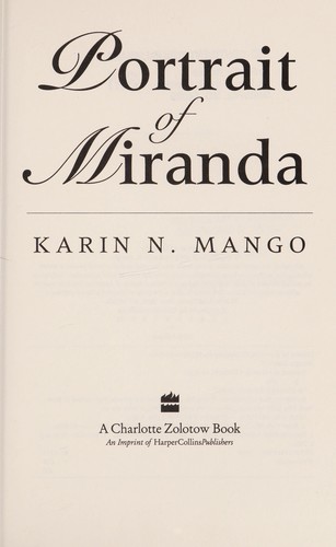 Cover for Portrait of Miranda