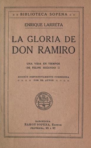 Cover for La gloria de don Ramiro
