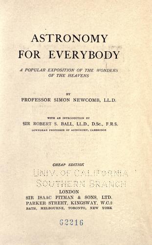 Cover for Astronomy for everybody