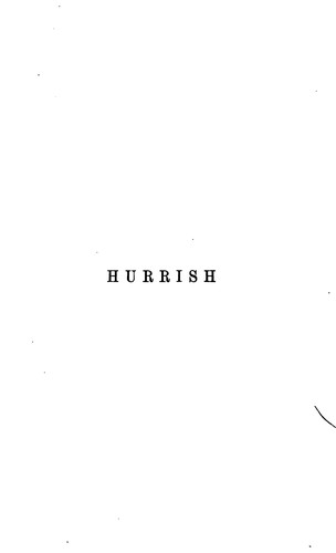 Cover for Hurrish: A Study