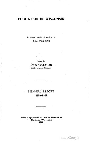 Cover for Biennial report