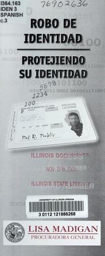 Cover for Robo de identidad