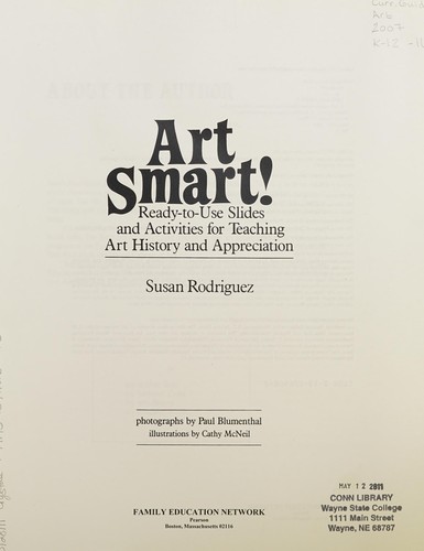Cover for Art Smart! Ready-to-Use Slides and Activities for Teaching Art History and Appreciation