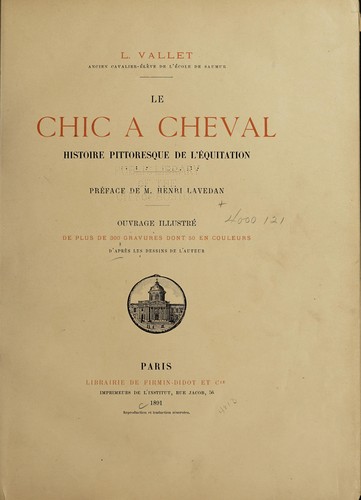Cover for Le chic à cheval