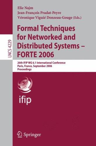 Cover for Formal Techniques for Networked and Distributed Systems - FORTE 2006
