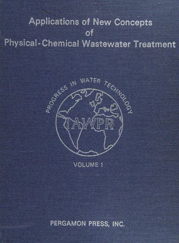 Cover for Applications of new concepts of physical-chemical wastewater treatment.