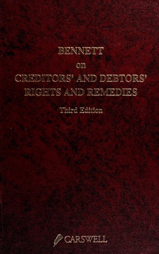 Cover for Bennett on creditorsʼ and debtorsʼ rights and remedies