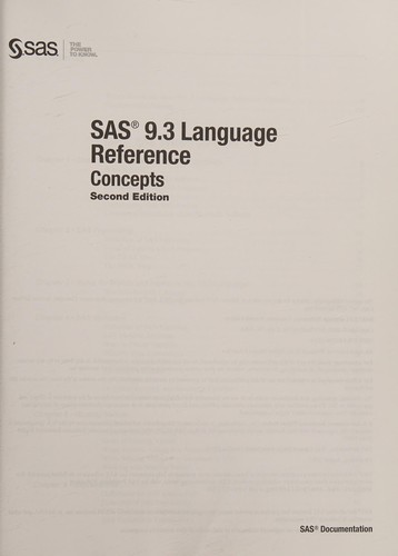Cover for SAS 9. 3 Language Reference