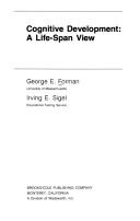 Cover for Cognitive development
