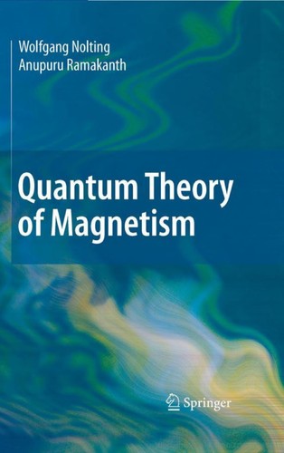 Cover for Quantum theory of magnetism
