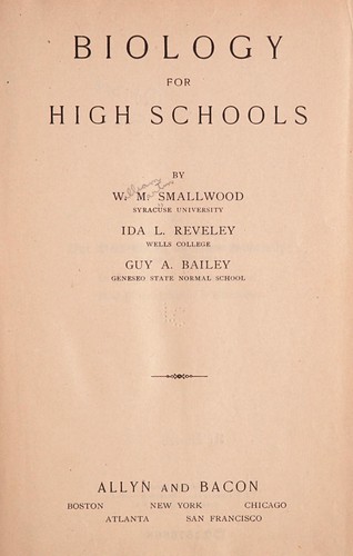 Cover for Biology for high schools