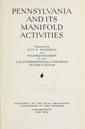 Cover for Pennsylvania and its manifold activities