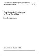 Cover for Dynamic Psych Early Budd (Scandinavian Institute of Asian Studies)