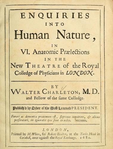 Cover for Enquiries into human nature
