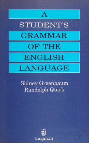 Cover for A student's grammar of the English language