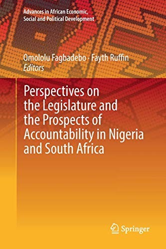 Cover for Perspectives on the Legislature and the Prospects of Accountability in Nigeria and South Africa