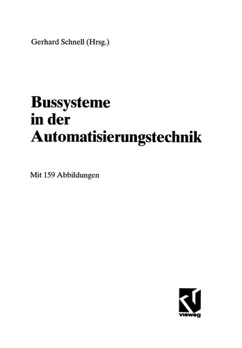 Cover for Bussysteme in der Automatisierungstechnik