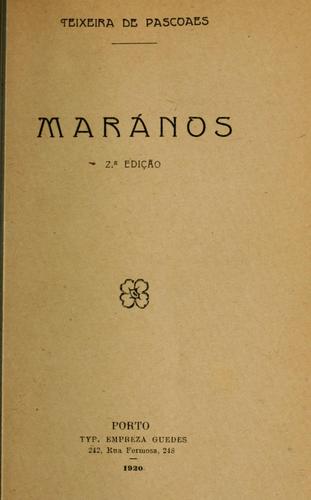 Cover for Marános [por] Teixeira de Pascoaes.