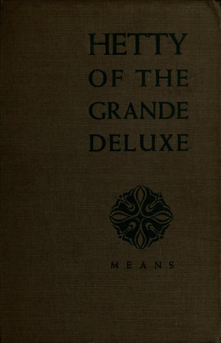 Cover for Hetty of the Grande Deluxe