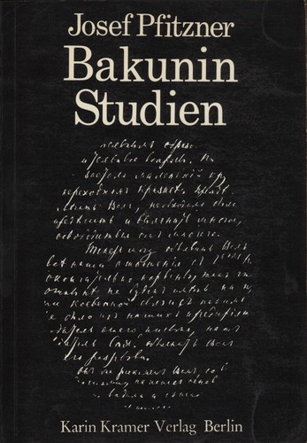 Cover for Bakuninstudien