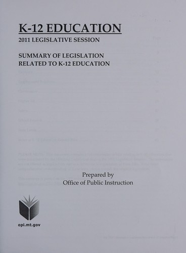 Cover for K-12 education