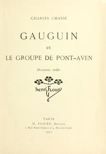 Cover for Gauguin et le groupe de Pont-Aven