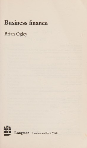 Cover for Business Finance