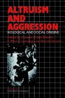 Cover for Altruism and aggression