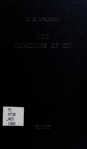 Cover for The principles of Tiv