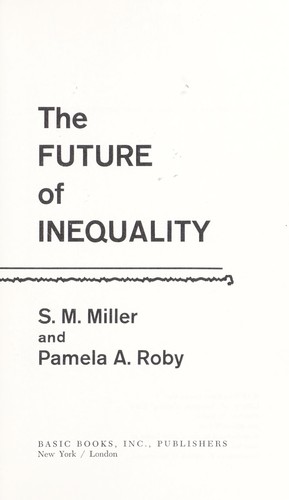 Cover for The future of inequality
