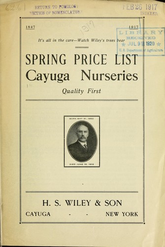 Cover for Spring price list