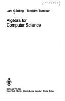 Cover for Algebra for computer science