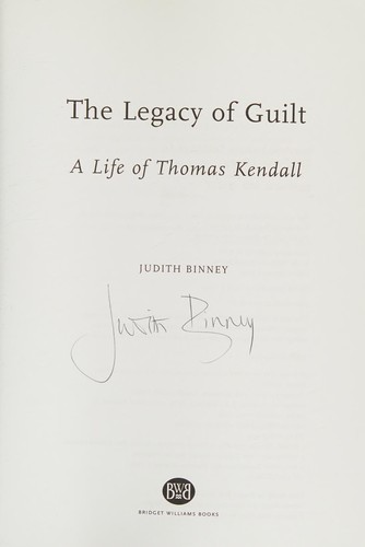Cover for The legacy of guilt