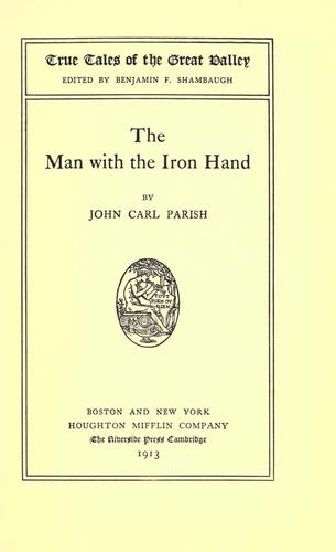 Cover for The man with the iron hand