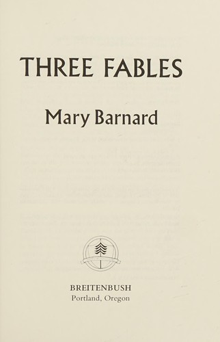 Cover for Three fables