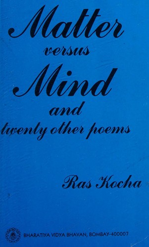 Cover for Matter Versus Mind and Twenty Other Poems