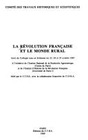 Cover for La Révolution française et le monde rural
