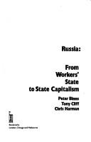 Cover for Russia, from workers' state to state capitalism