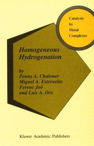Cover for Homogeneous hydrogenation