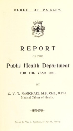Cover for [Report 1931]