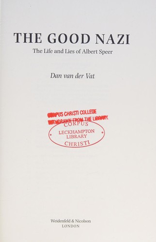 Cover for The good Nazi