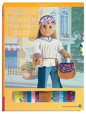 Cover for Julie Fashion Studio With Julie Paper Doll and Reusable Accesory Stickers Reusable Sticky Dots and Color Wheel and Rub
            
                American Girl Fashion Studio