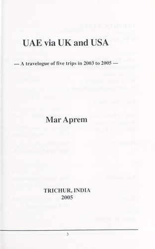 Cover for UAE via UK and USA