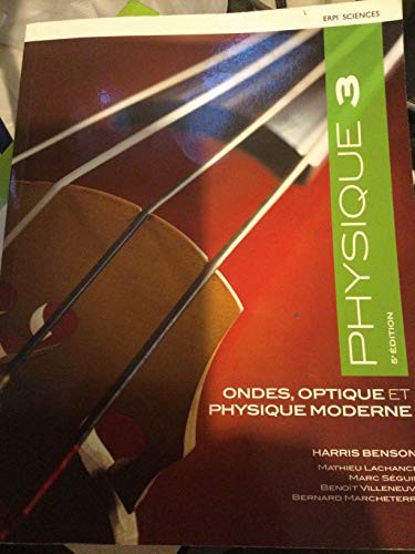 Cover for Physique 3 ondes opt. 5e benson